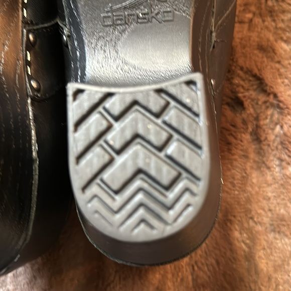 DANSKO Black Leather Clogs Sz EU 38 (US 7.5-8) - Picture 11 of 13